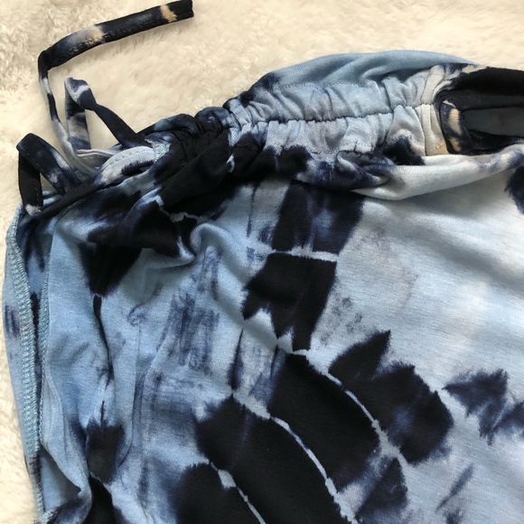 Plus Size Women’s Dress Multi silver decoration tie-dye adjustable shoulders - Picture 7 of 11